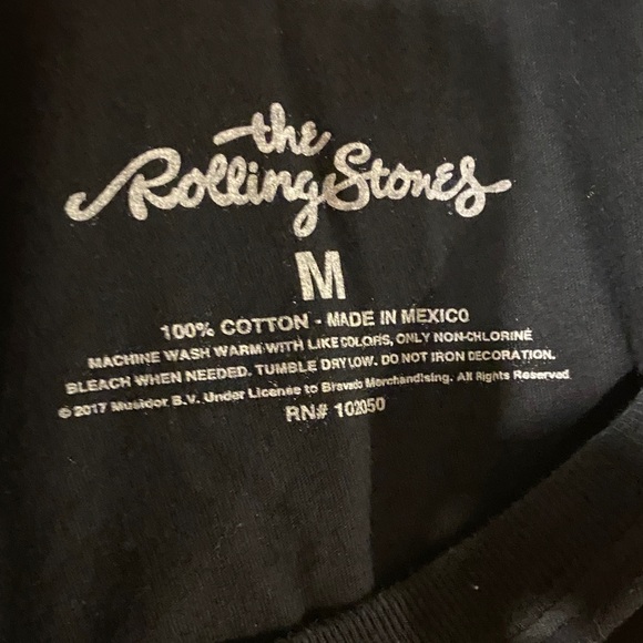 Rolling Stones Black T-Shirt Sz M - Picture 2 of 6